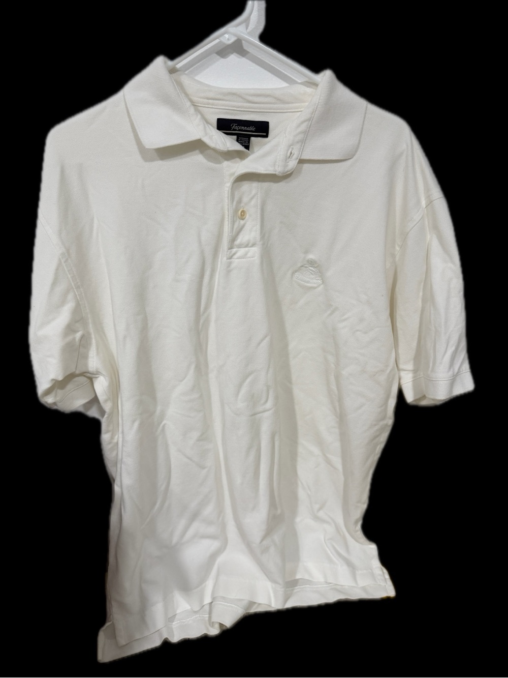 Faconnable White Polo Shirt - Short Sleeve Medium - Excellent Condition